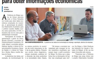 Parceria do Observatório Econômico com Prefeitura de Birigui-SP é destaque na imprensa local